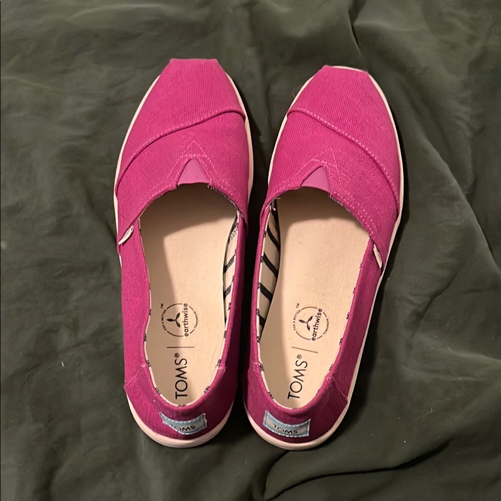 TOMS Women’s Magenta Alpargata Slip-On Shoes